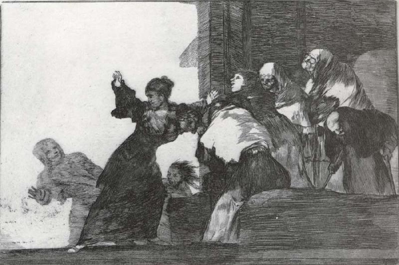 Francisco Goya Working proof for Poor folly Norge oil painting art